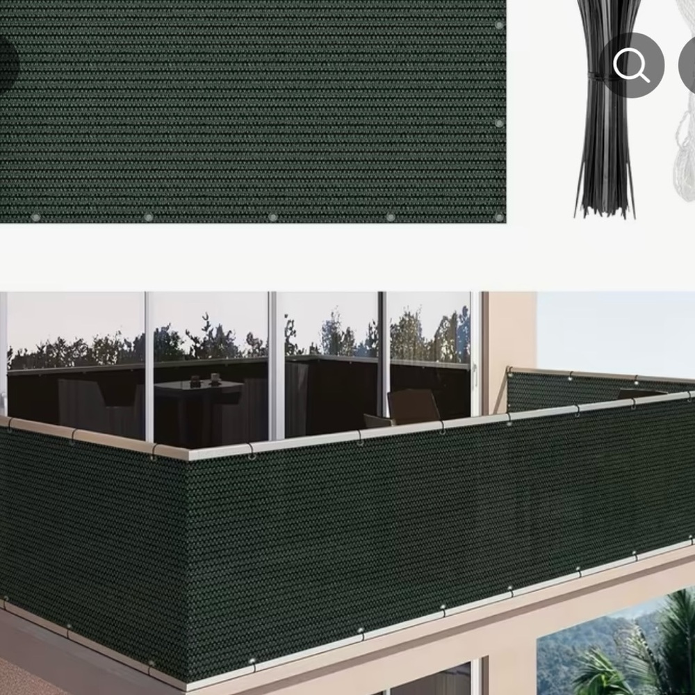 Green Balcony Privacy Screen Fence Cover